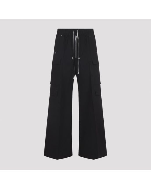 Rick Owens Black Wide Trousers for men