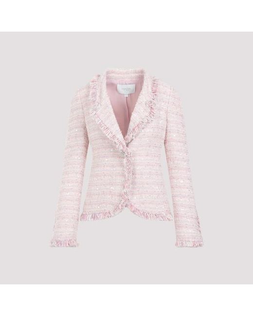 Giambattista Valli Pink Boucle Jacket