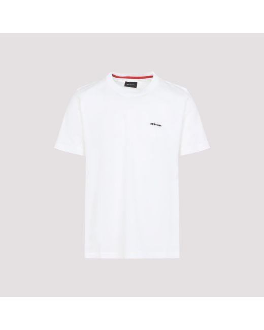 Kiton White Cotton T-Shirt for men