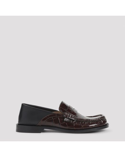 Loewe Black Campo Flap Back Loafers for men