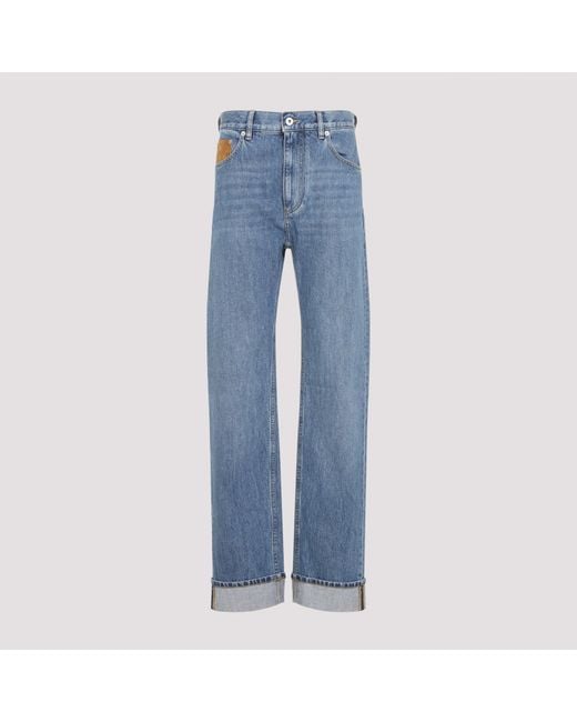 Bottega Veneta Blue Cotton Jeans