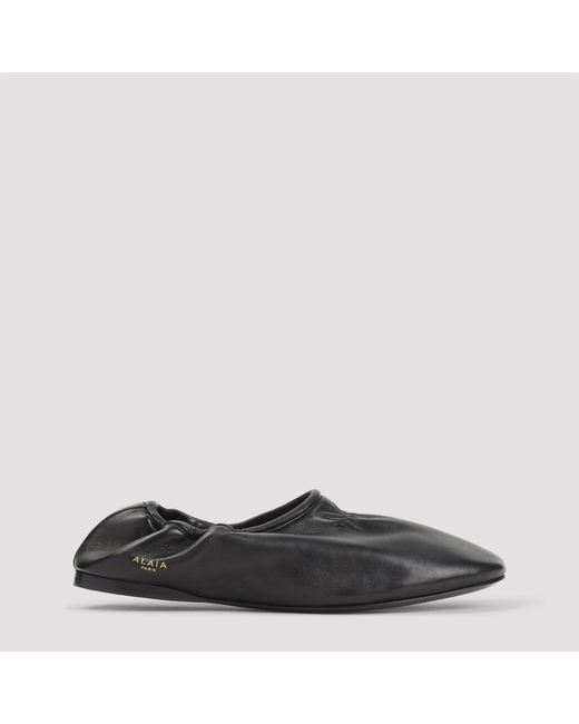 Alaïa Black Ballerina Shoes