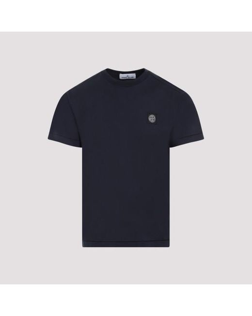Stone Island Blue Stone Isand Cotton T-shirt X for men