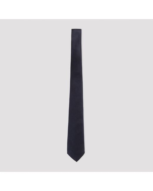 Giorgio Armani Blue Silk Necktie for men