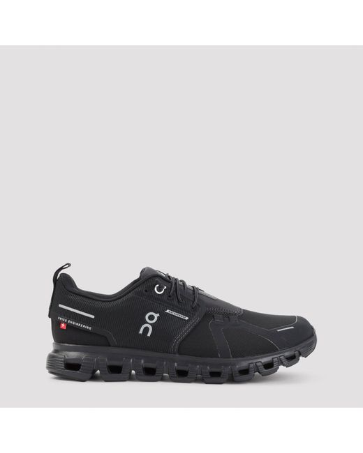 On Shoes Black Cloud 6 Waterproof Sneakers