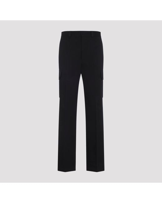 Givenchy Black Cotton Paintnts For for men