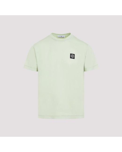 Stone Island Green Cotton T-shirt X for men