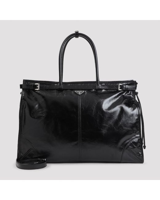 Prada Black Shopping Tote Bag