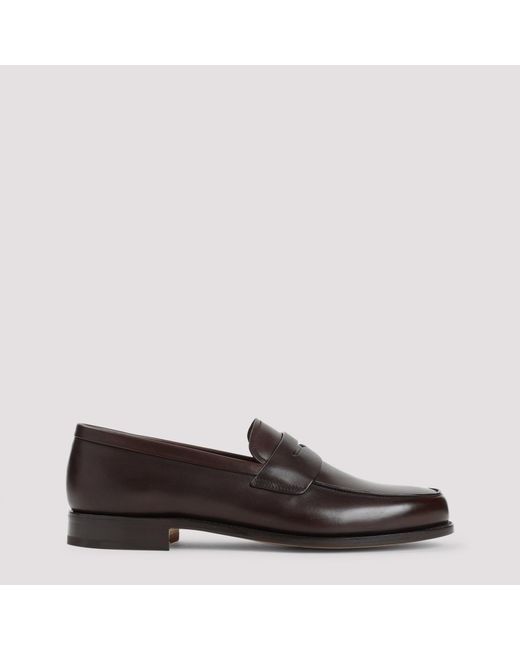 Church's Brown Premium Leather Milford Loafers for men