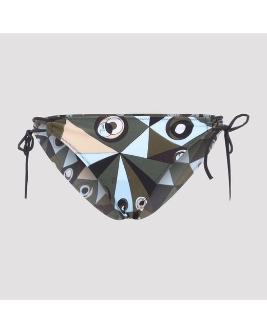 Emilio Pucci Blue Mini Bottom Bikini