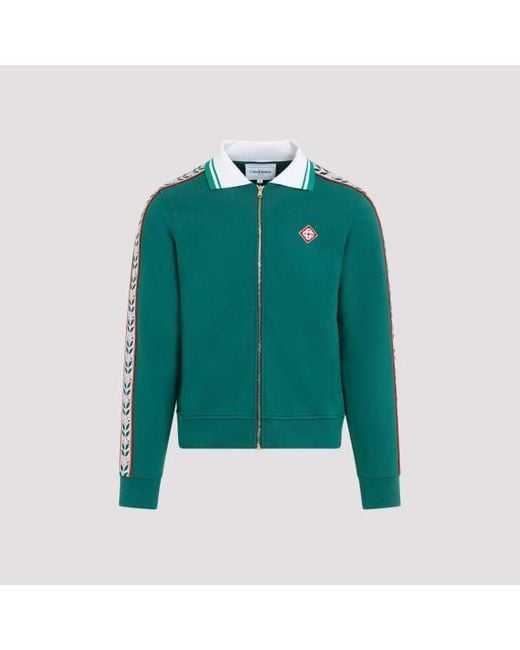 Casablancabrand Green Casabanca Fu Zip Sweatshirt X for men