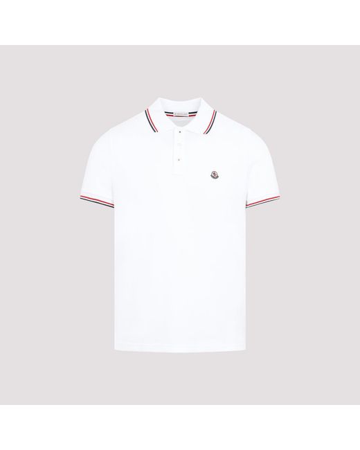 Moncler White Mini Polo Shirt For Spring/Summer 2025 for men