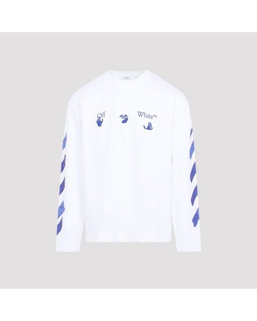Off-White c/o Virgil Abloh White Tobacco Arrow Skate Long-Sleeve Tee For for men