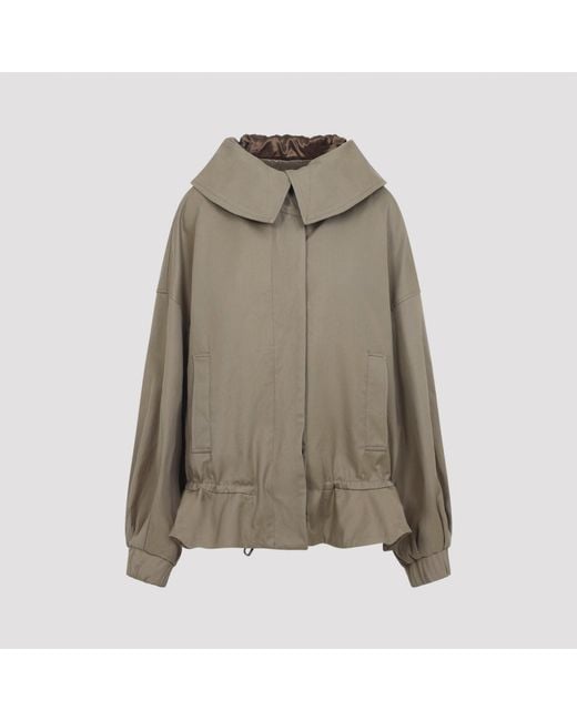 Dries Van Noten Green Villas Cotton Jacket