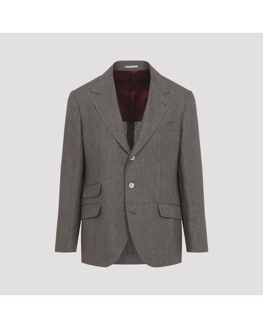 Brunello Cucinelli Gray Blazers