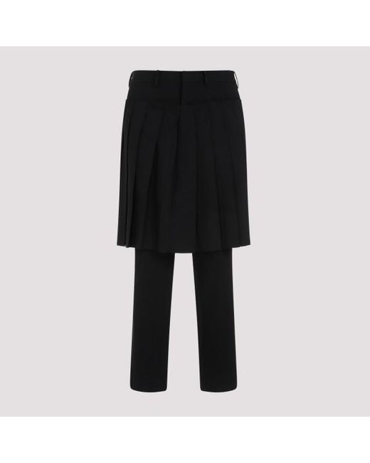 Undercover Black Polyester Pants for men