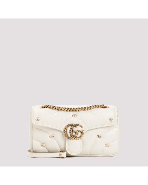 Gucci Natural Gg Marmont Small Shoulder Bag Unica