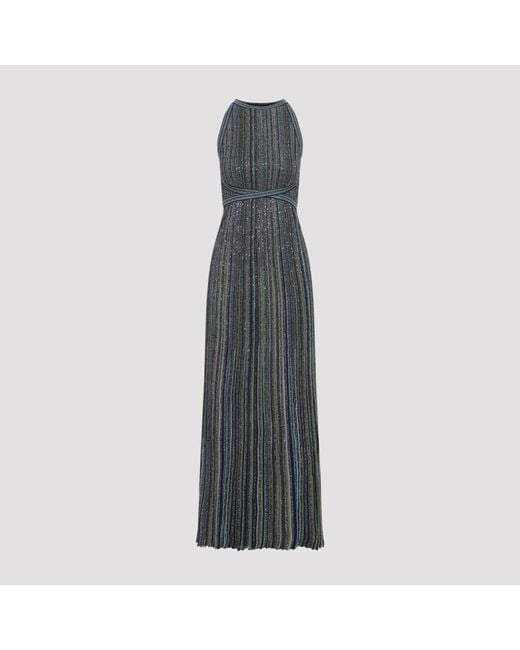 Missoni Gray Sleeveless Long Dress