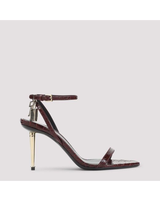 Tom Ford Multicolor Semi Shiny Printed Python Sandals