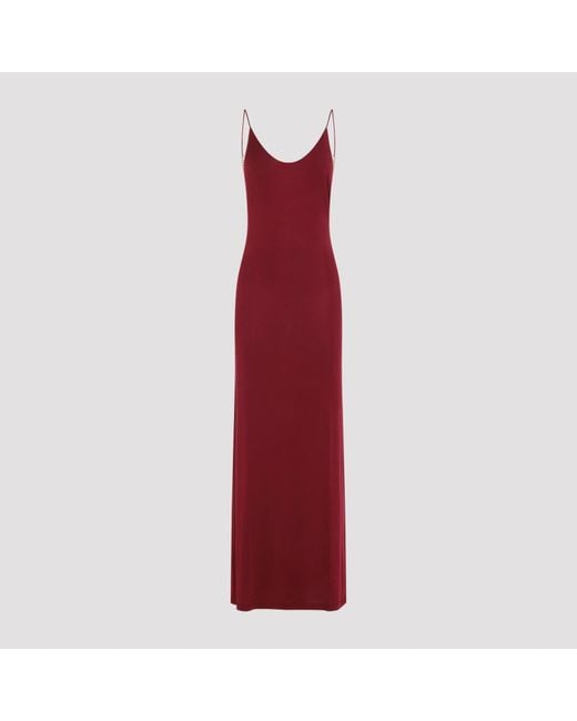 Saint Laurent Red Saint Lauren Long Dress
