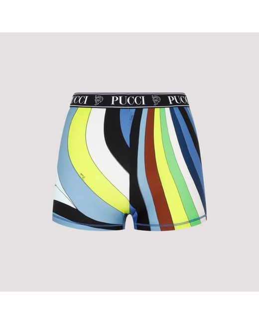 Emilio Pucci Blue Polyamide Shorts Pants