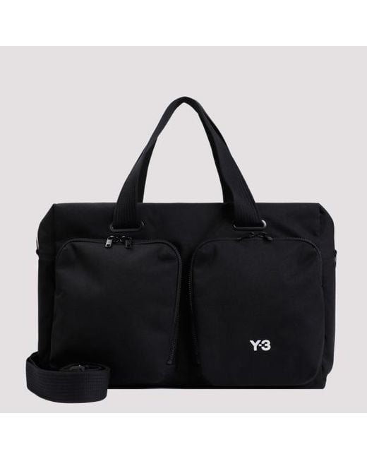 Y-3 Black Y-3 Holdall Handbag Unica for men