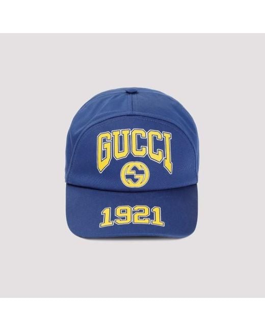 Gucci Blue Coege Hat for men
