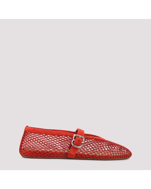 Alaïa Red Ballet Flats