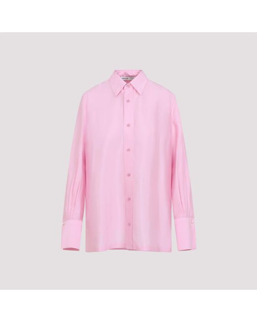 Carven Pink Silk Shirt
