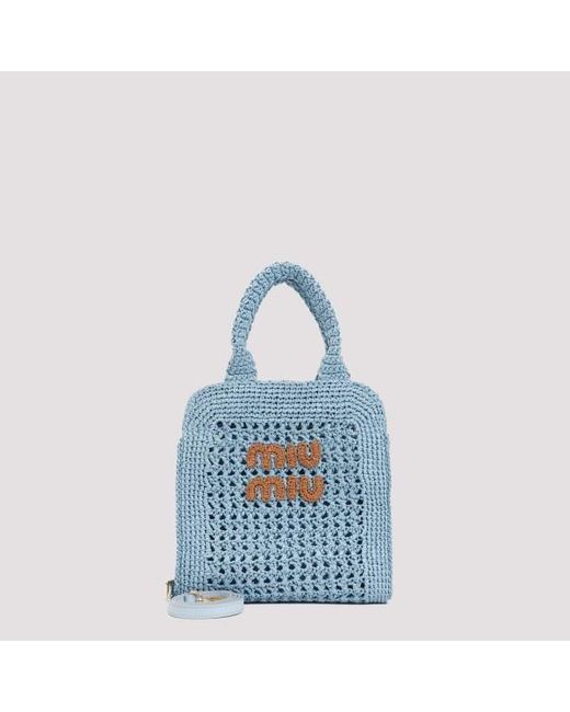 Miu Miu Blue Handbag Unica
