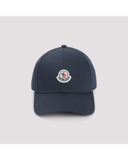 Moncler Blue Logo Patch Cap for men