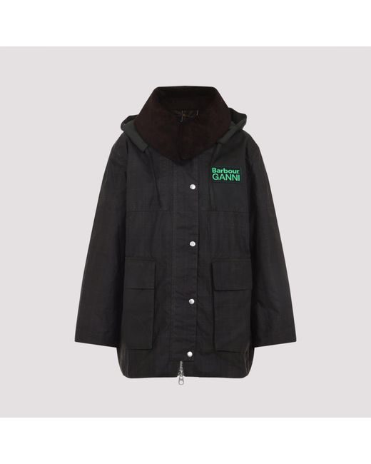 BARBOUR X GANNI Black Jackets