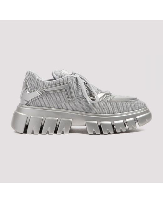 Prada Gray Evolution Sneakers