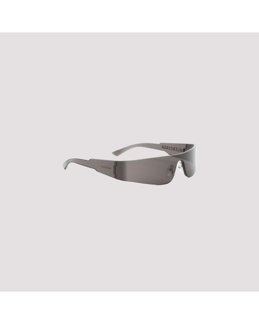 Balenciaga Black Mono Rectangle Sunglasses