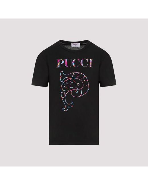 Emilio Pucci Black Cotton T-hirt