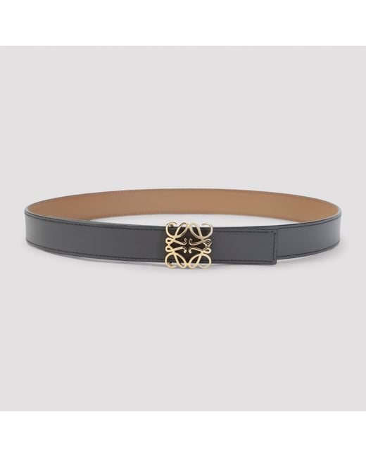 Loewe Brown Anagram Bombee 2.8Cm Belt