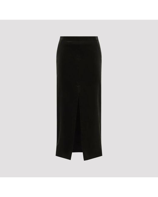 Jil Sander Black Angle Length Skirt