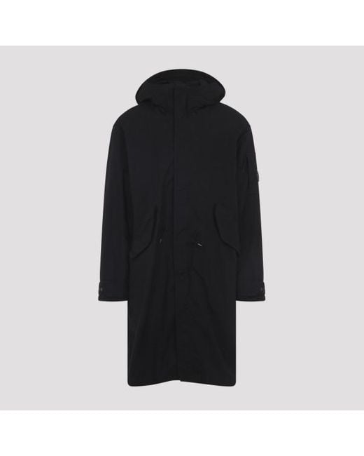 C P Company Black Cp Copany Outerwear Ong Jacket for men