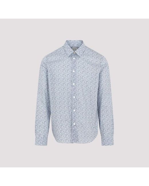 Paul Smith Blue Cotton Shirt for men