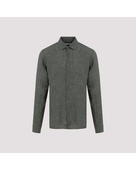Orlebar Brown Gray Giles Stitched Ii Shirt for men