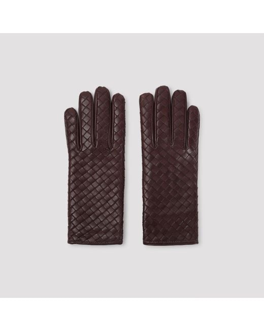 Bottega Veneta Brown Intrecciato Gloves