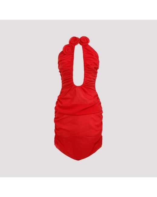 Magda Butrym Red Silk Dress