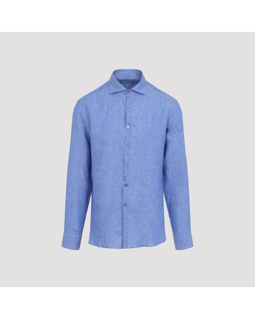 Canali Blue Shirt for men