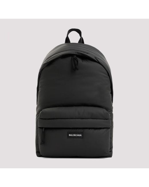 Balenciaga Black Explorer Backpack Bag for men