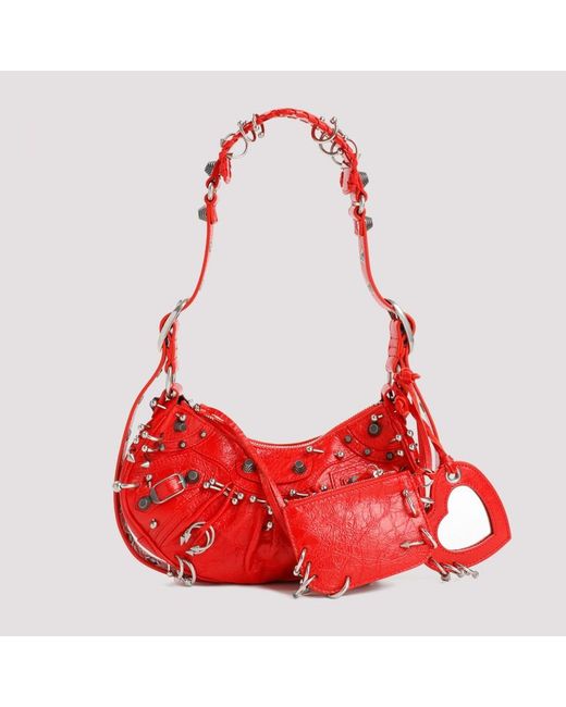 Balenciaga Red Le Cagole Handbag Unica