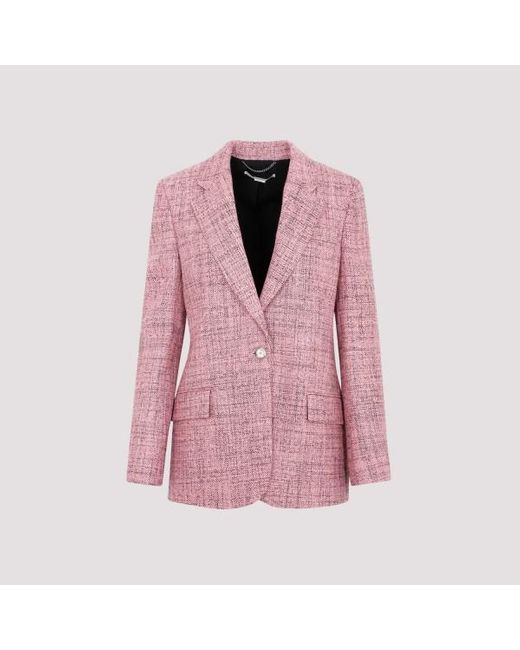 Stella McCartney Pink Slim Boyfriend Jacket