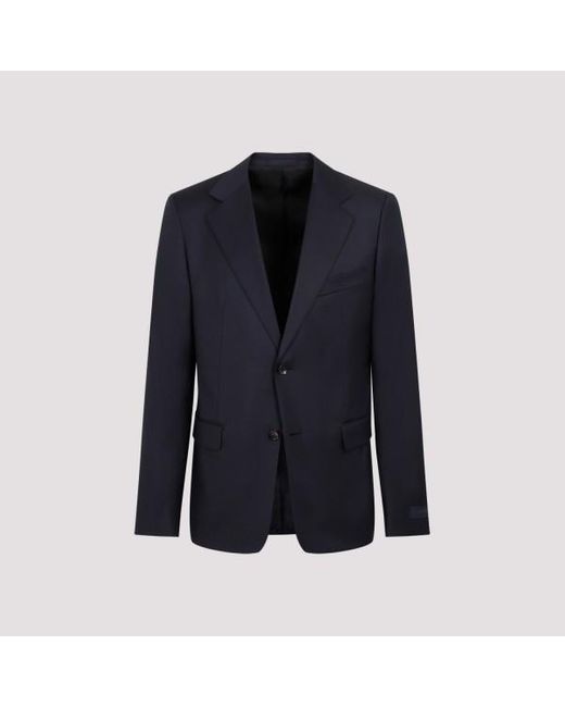 Lanvin Blue Single Breasted Jacket for men