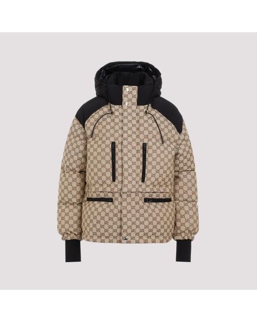 Gucci Brown Padded gg Bomber