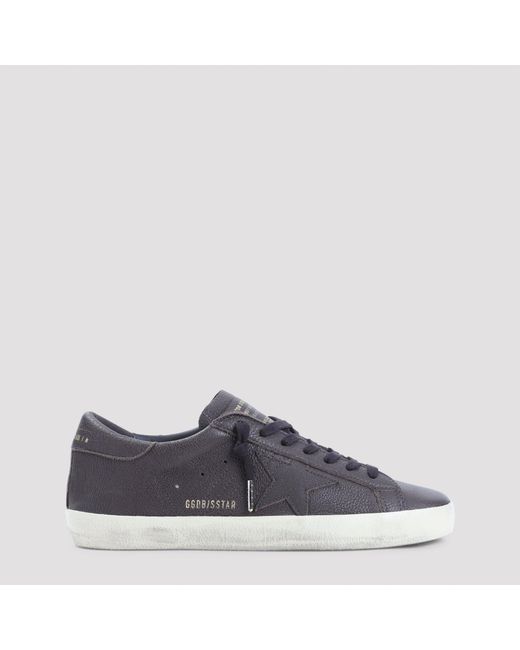 Golden Goose Deluxe Brand Blue Superstar Sneakers for men
