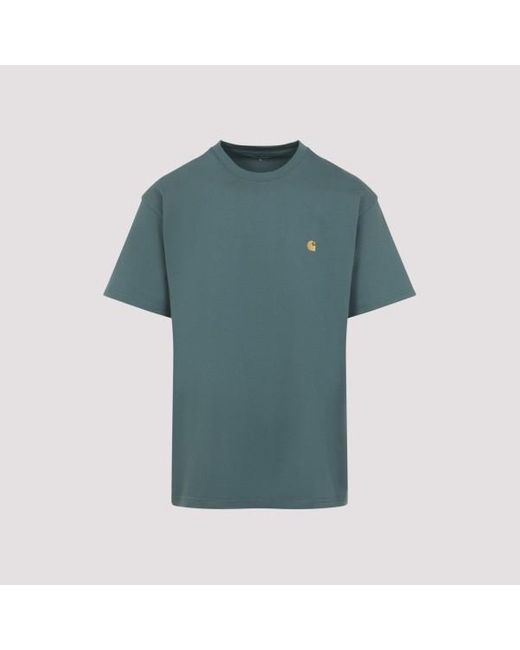 Carhartt Blue Logo T-Shirt for men